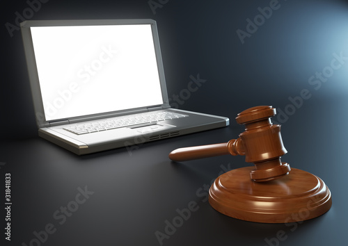 Illustration: IT and legal issues concept IT and legal issues concept