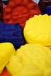 Colorful and differently shaped silicone baking pans