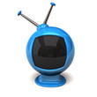 Blue retro tv