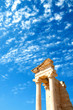 The Sanctuary of Apollo Hylates opposite blue sky The Sanctuary of Apollo Hylates opposite blue sky