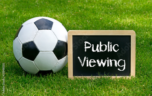 Foto: Public Viewing - Fußball - Soccer - Concept Public Viewing - Fußball - Soccer - Concept