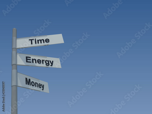 Illustration: Time, Energy, Money Time, Energy, Money