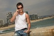 Handsome man near the sea