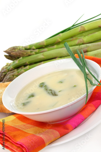 Foto: Spargelcremesuppe Spargelcremesuppe