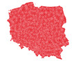 detailed map of Poland