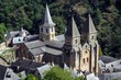 l'abbatiale vue de haut