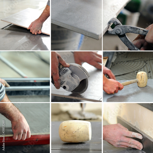 Foto: Tiling mosaic Tiling mosaic