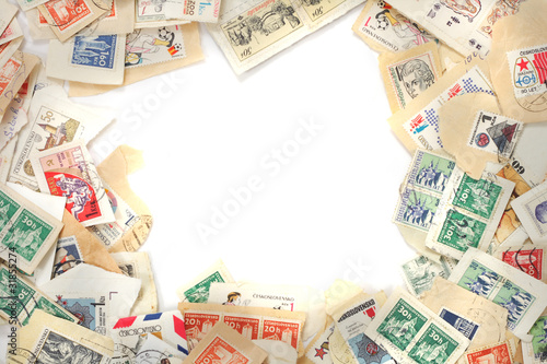 Photo: postage stamps collection postage stamps collection