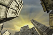 Fisheye view of Piazza del Duomo in Florence