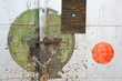 Painted circles on locked door