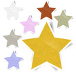 Vektor: star torn paper stick on white background star torn paper stick on white background