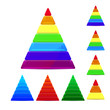 Vektor: Layered pyramids. Vector. Layered pyramids. Vector.
