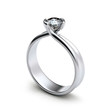 Ring with diamond isolated