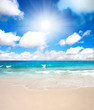 Summertime beach