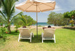Couple relaxes at beach in Costa Rica