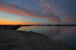Sunset panorama on the river Sunset panorama on the river