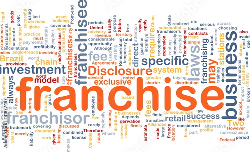 Illustration: Franchise background concept Franchise background concept