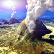 Volcanic crater
