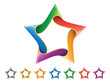 Vector: Shiny Star Icon Set Shiny Star Icon Set
