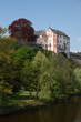 Castle Weilburg and river Lahn in Hesse, Germany