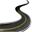 Vector winding road