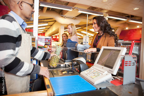 Photo: Grocer Store Checkout Grocer Store Checkout