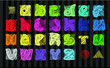 Colorful Vintage Grungy Alphabet in EPS10 Colorful Vintage Grungy Alphabet in EPS10