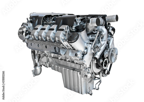 Photo: Motor eines Trucks Motor eines Trucks