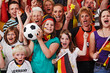 Foto: young and aged german soccer fans young and aged german soccer fans