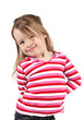 Adorable little girl isolated on white background Adorable little girl isolated on white background