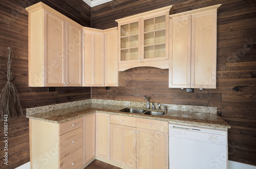 Wooden Kitchen Cabinets on Wood Kitchen Interior Cabinets    Seanpavonephoto  31887443   See