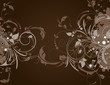 Floral abstract background.