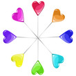 colored lollipops vector