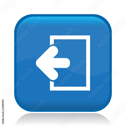 logout icon blue