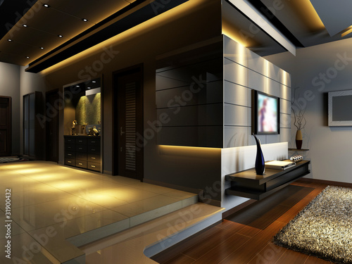 Room Designer on Modern Design Interior Of Living Room  3d Render By Windy Li  Royalty