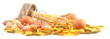 different tipes of pasta and eggs