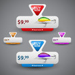 Price tag for product sale. Vector illustration. Price tag for product sale. Vector illustration.