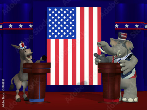 Illustration: Political Debate Political Debate
