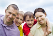 portrait of a happy family