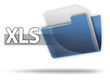 3D Style Folder Icon "XLS"