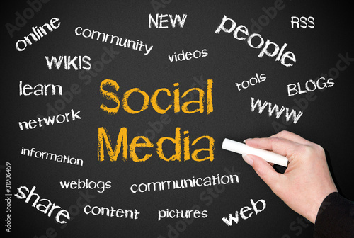 Illustration: Social Media - Blackboard Social Media - Blackboard
