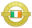 "Made In Ireland" Golden Plate