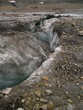 Dirty glacier surface