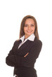 beautiful young woman standing