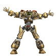 robot soldier open arms