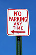 No Parking sign