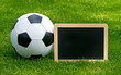 Fußball mit Kreide Tafel - Soccer and Chalkboard