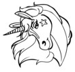 Vector: Einhorn Kopf (Outline) Einhorn Kopf (Outline)