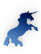 3d unicorn symbol