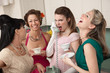 Woman Laughing at Friend on Phone